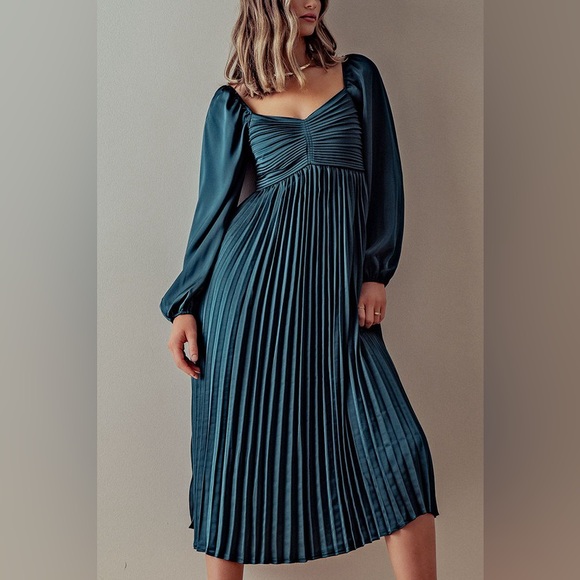 Satin Midi Dress - Picture 7 of 7